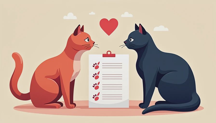Visual context for how to introduce cats to each other