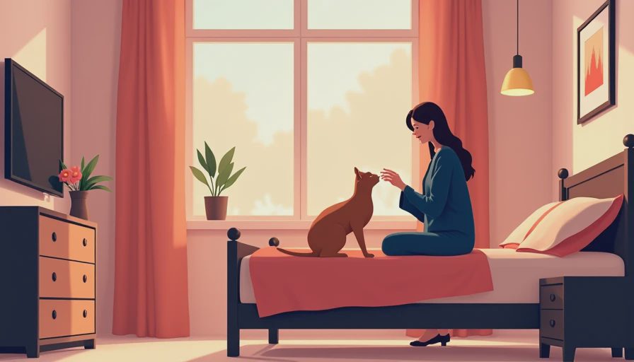 Illustration for why does my cat lick me